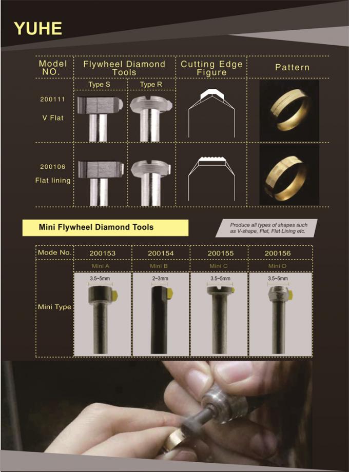 5mm 90 Degree Flywheel Diamond Tools For Silver 4