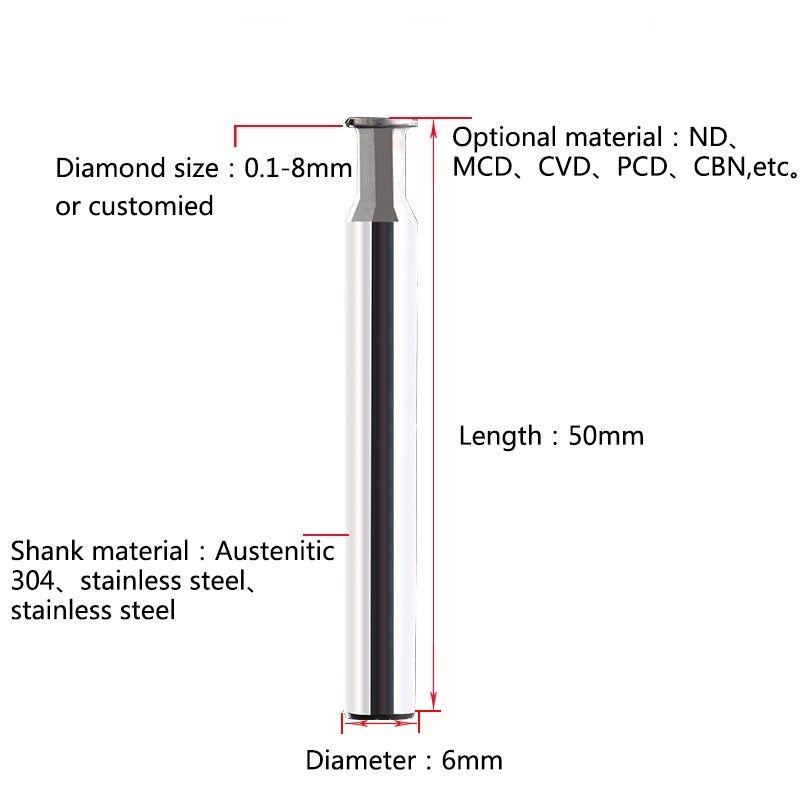T Type 1.0mm CNC Diamond Tools For Bangles Wedding Rings